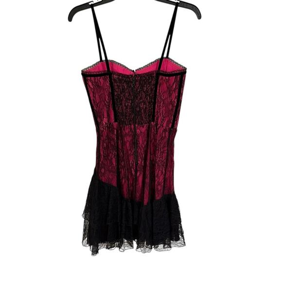 Alice + Olivia Black by stacey bendet Chantil Lace Corset Mini Dress - Sz 2 - Picture 9 of 11